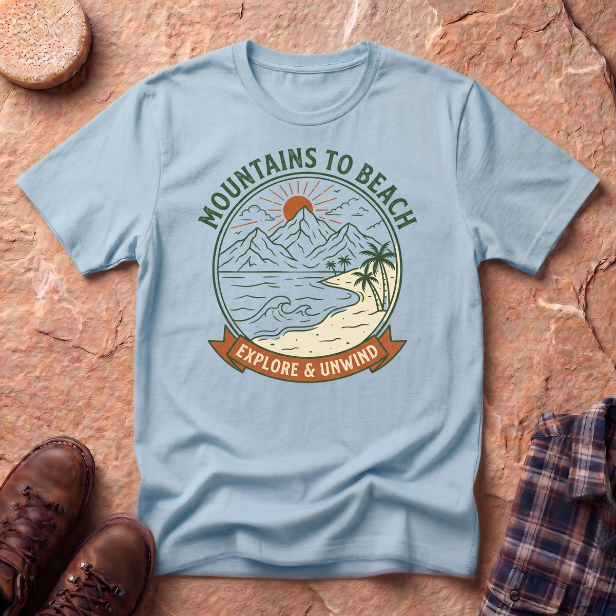 Mountains to Beach Unisex T-Shirt