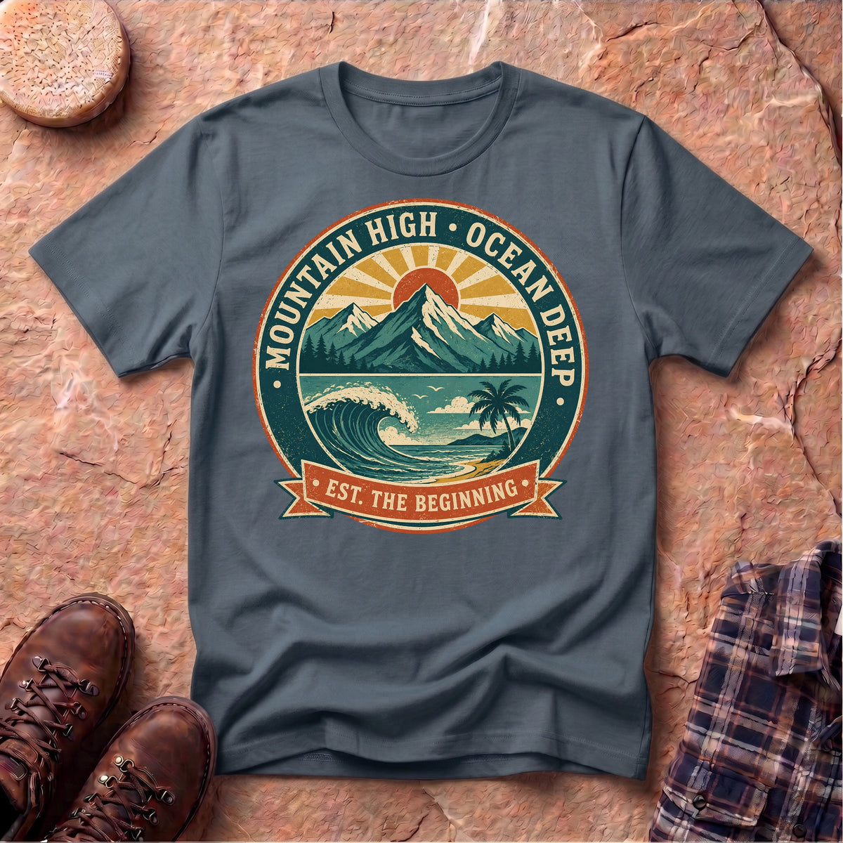 Mountain High Ocean Deep Unisex T-Shirt