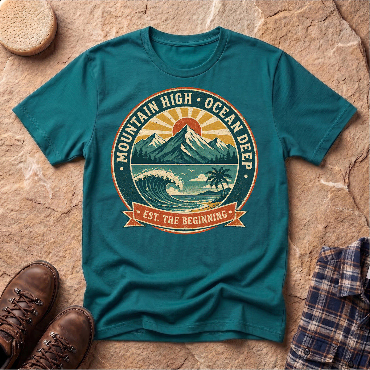 Mountain High Ocean Deep Unisex T-Shirt