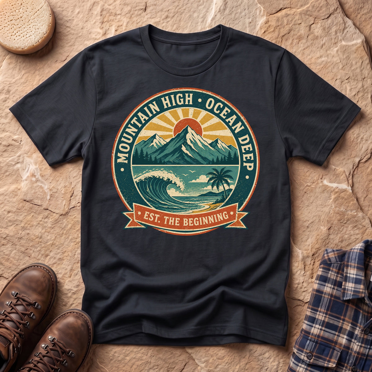 Mountain High Ocean Deep Unisex T-Shirt