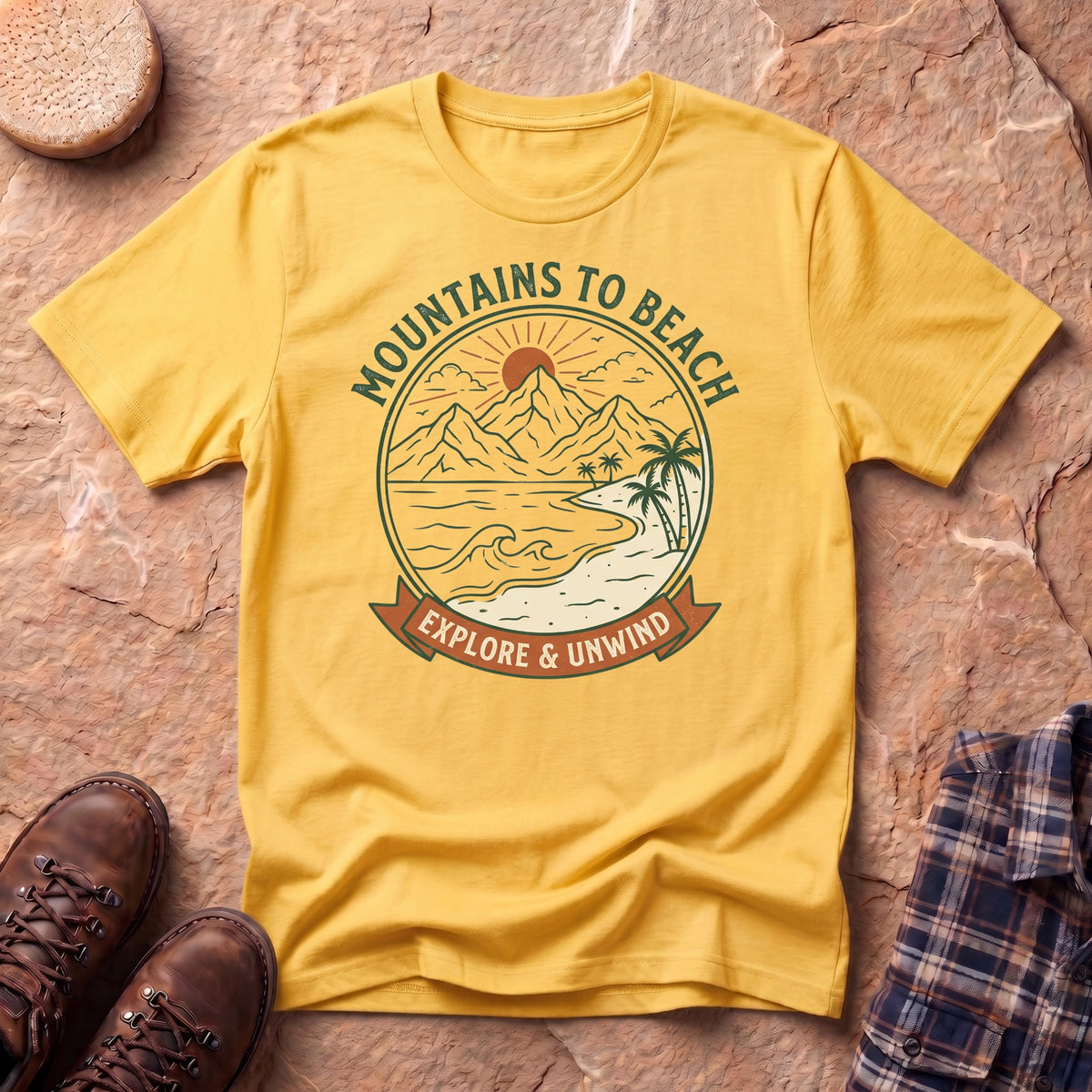 Mountains to Beach Unisex T-Shirt