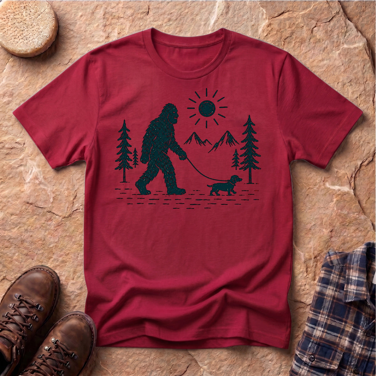 Yeti Walking Wiener Unisex T-Shirt