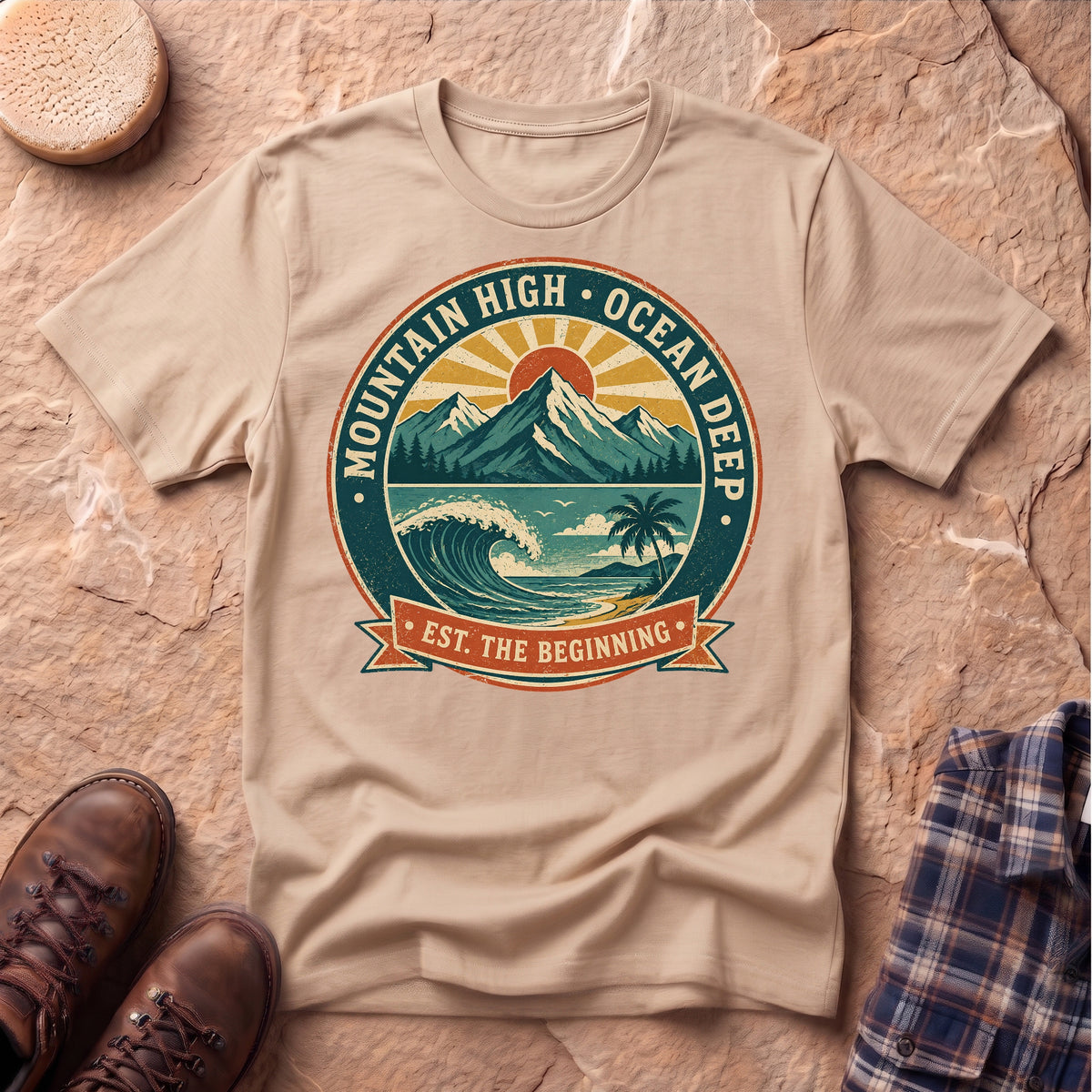 Mountain High Ocean Deep Unisex T-Shirt