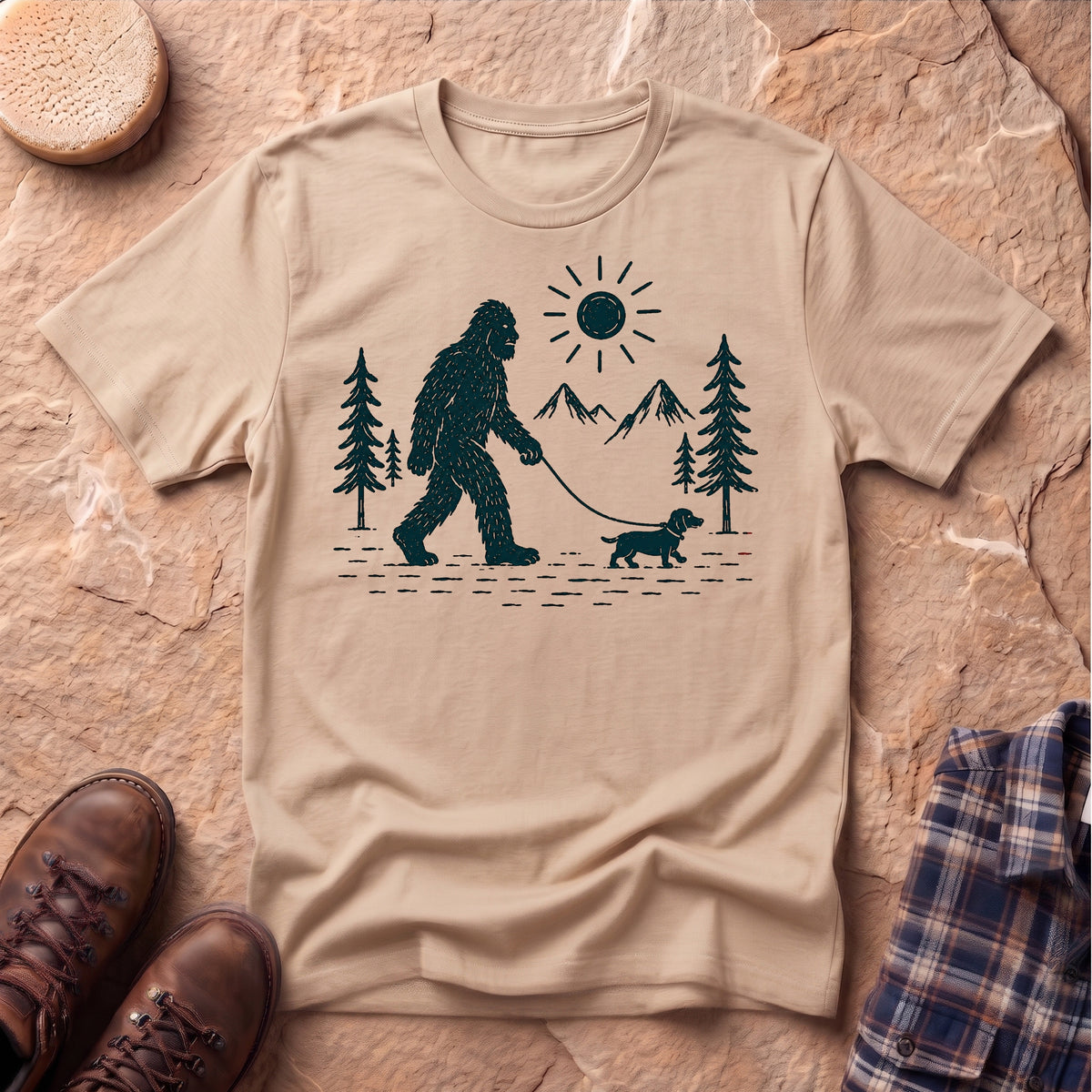 Yeti Walking Wiener Unisex T-Shirt