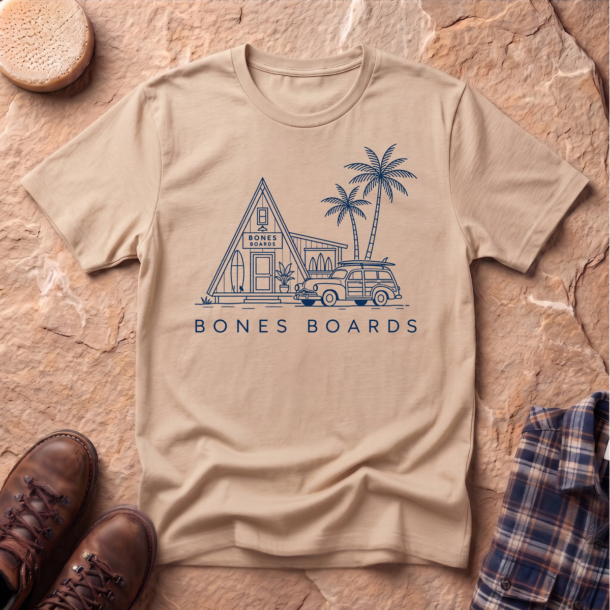 Bones Stick Line Unisex T-Shirt