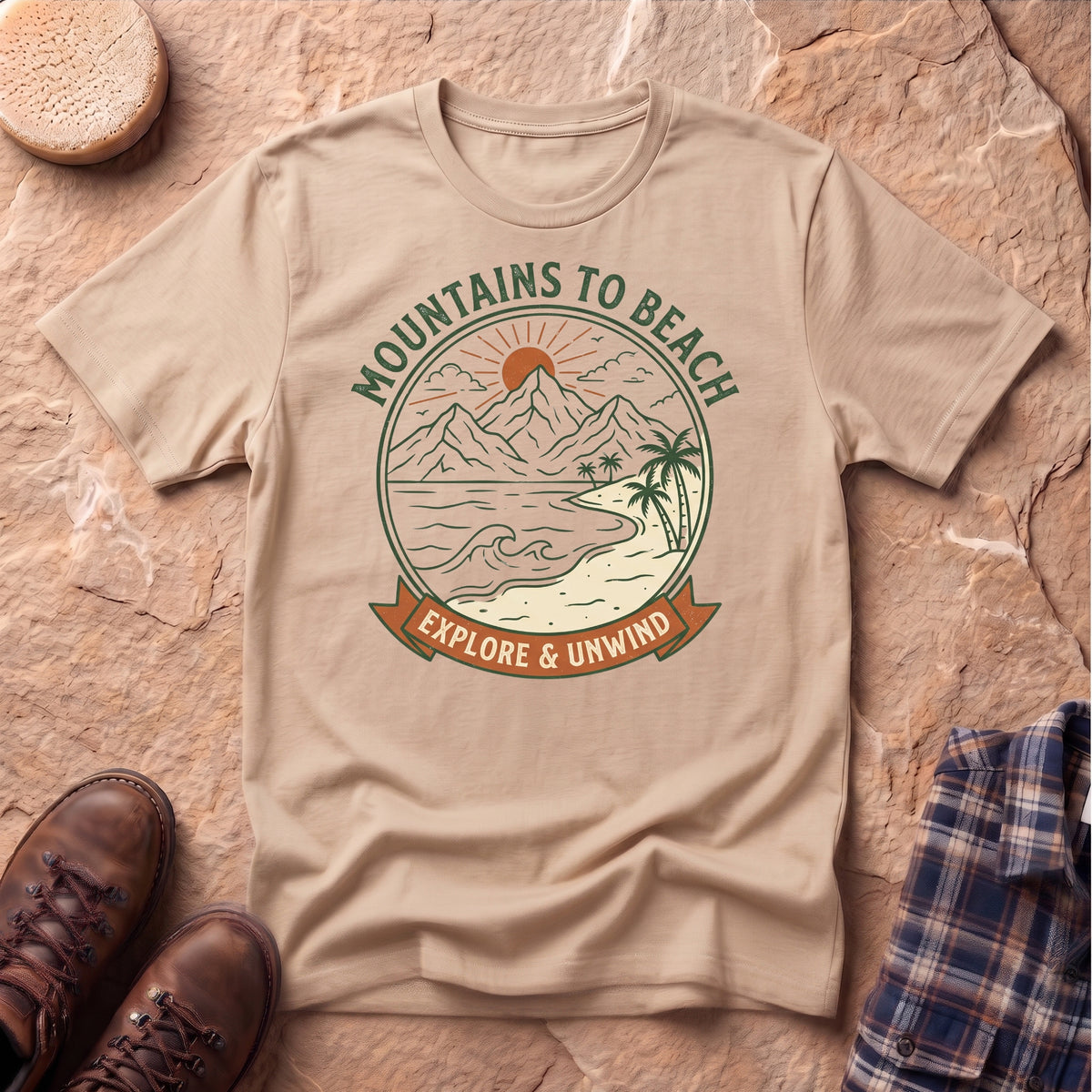Mountains to Beach Unisex T-Shirt