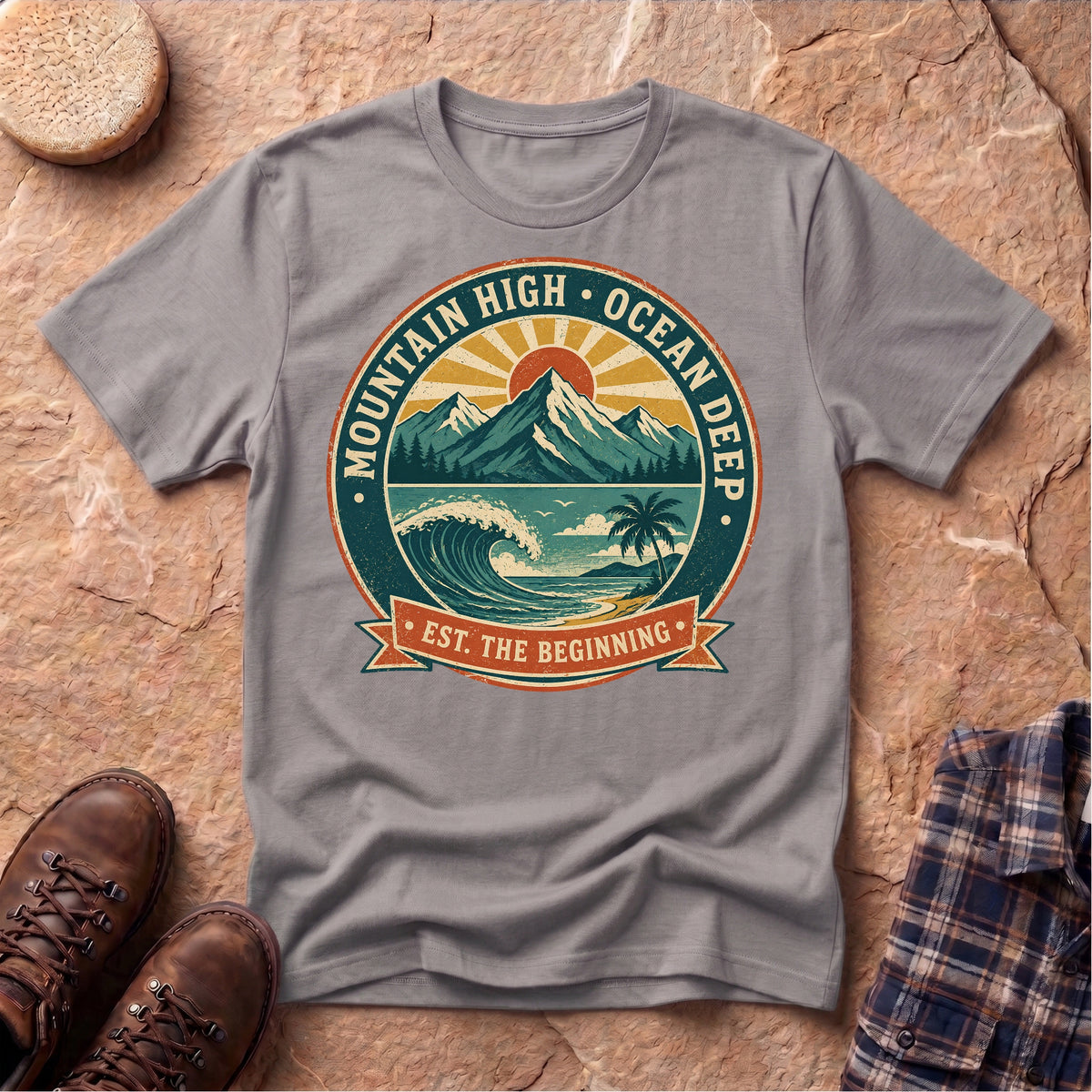 Mountain High Ocean Deep Unisex T-Shirt