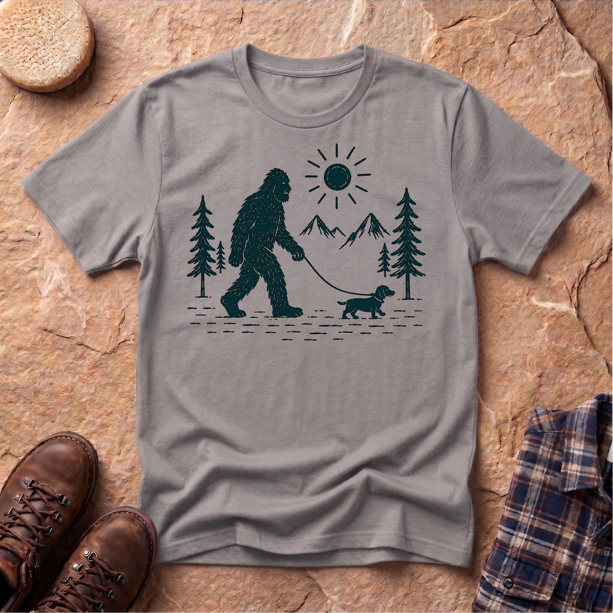 Yeti Walking Wiener Unisex T-Shirt
