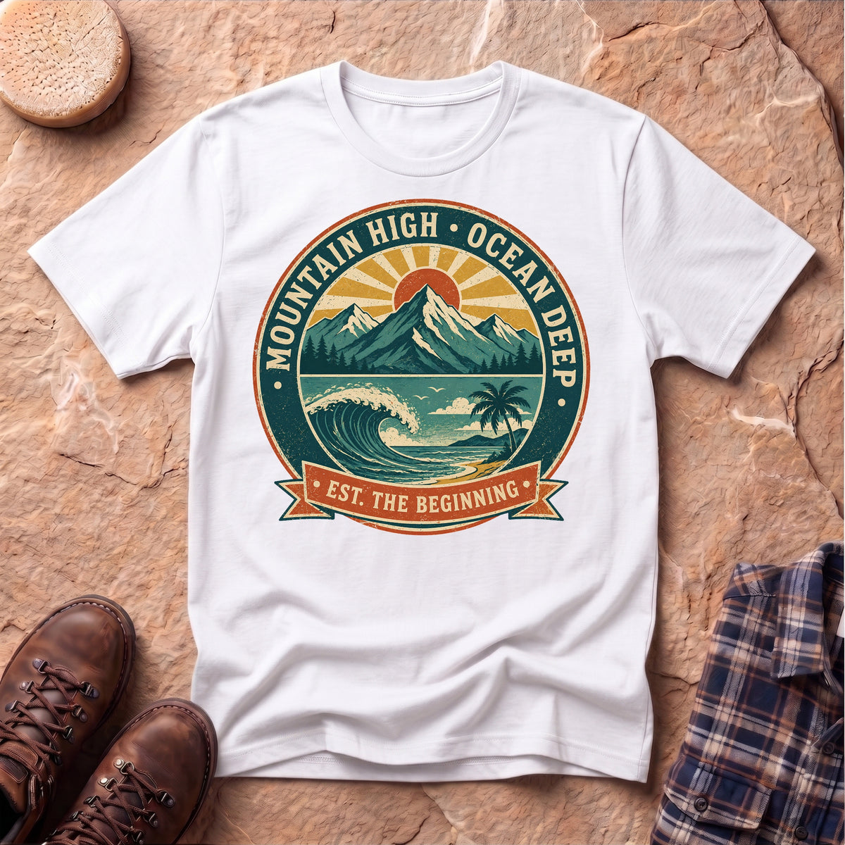 Mountain High Ocean Deep Unisex T-Shirt