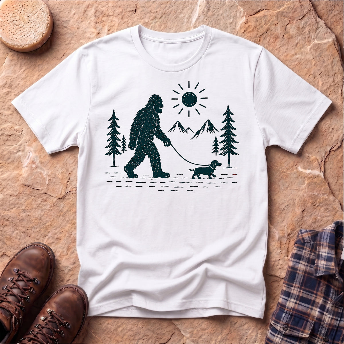 Yeti Walking Wiener Unisex T-Shirt