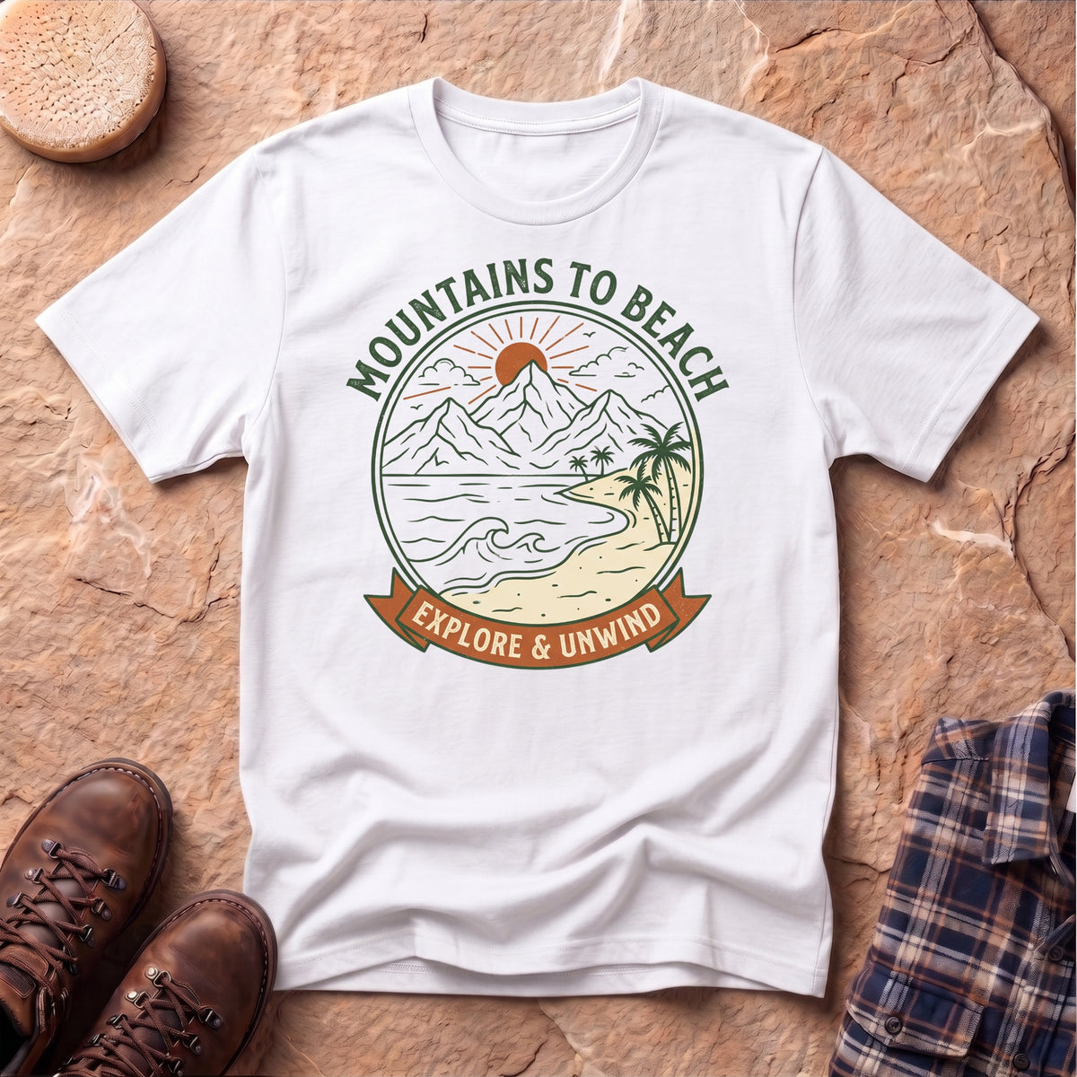Mountains to Beach Unisex T-Shirt